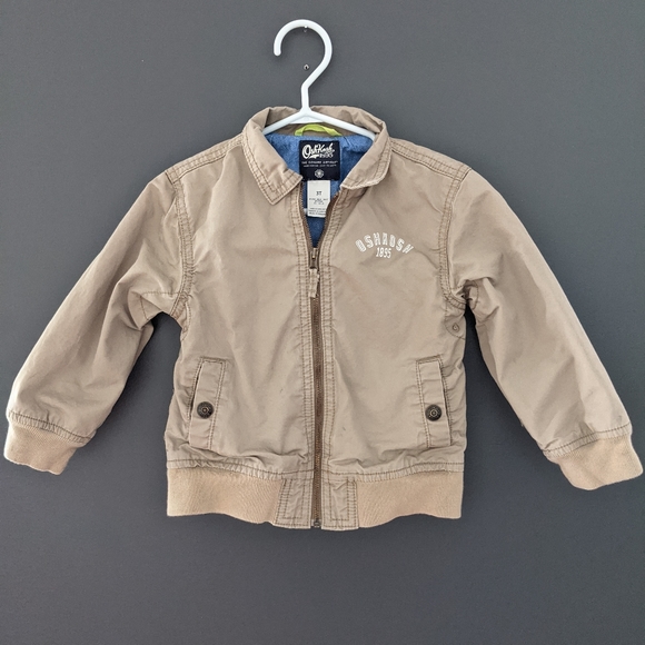 Oshkosh B'gosh tan zip up jacket - Picture 1 of 4